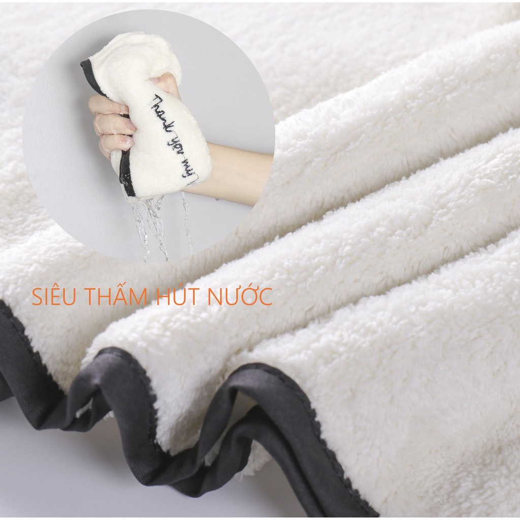 Khăn cuốn đầu làm khô tóc, khăn quấn tóc nhanh khô, khăn cuốn tóc siêu thấm thần thánh làm khô tóc nhanh chóng