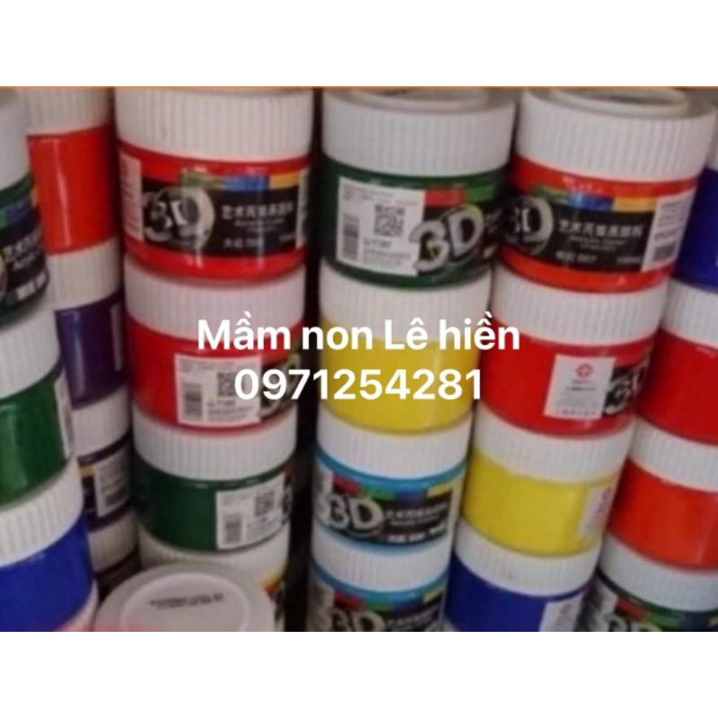 Màu 3D  bé các màu loại 100 ml