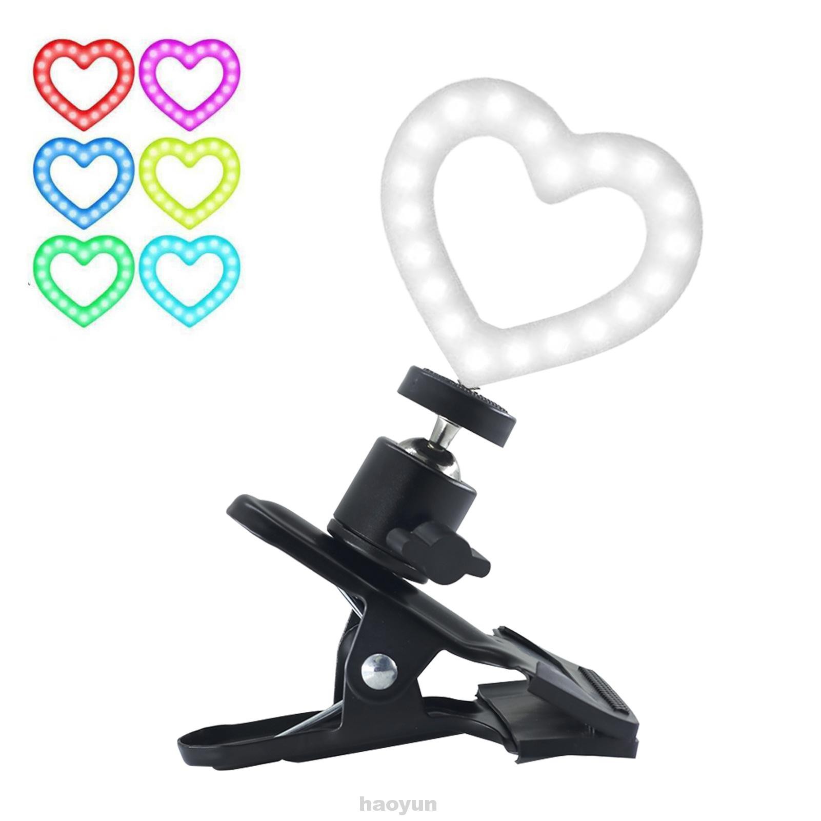 Makeup RGB Live Streaming Clip Mount Video Conference Self Ring Light