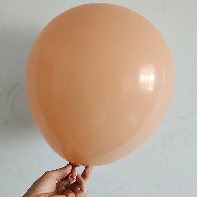 Set 50 Bong Bóng Cao Su Màu Nâu Vàng Phong Cách Retro Trang Trí Sự Kiện