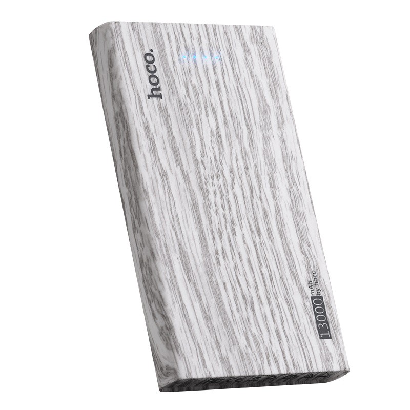 Sạc Dự Phòng Hoco B36 Wooden 13000Mah 2 Cổng Sạc - Bh 1 Năm