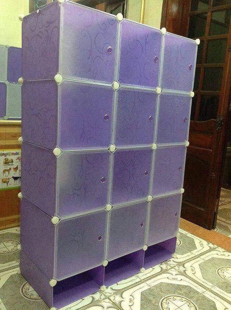 FREESHIP 99K TOÀN QUỐC_Tủ lắp ghép 12 ô kèm 3 ô giày