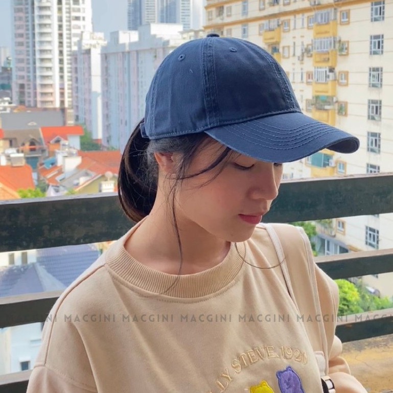 Mũ lưỡi trai nam nữ MACGINI DANBUI unisex COTTON MỀM cao cấp thấm hút mồ hôi, nhẹ thoáng khí kiểu dáng basic Hàn Quốc