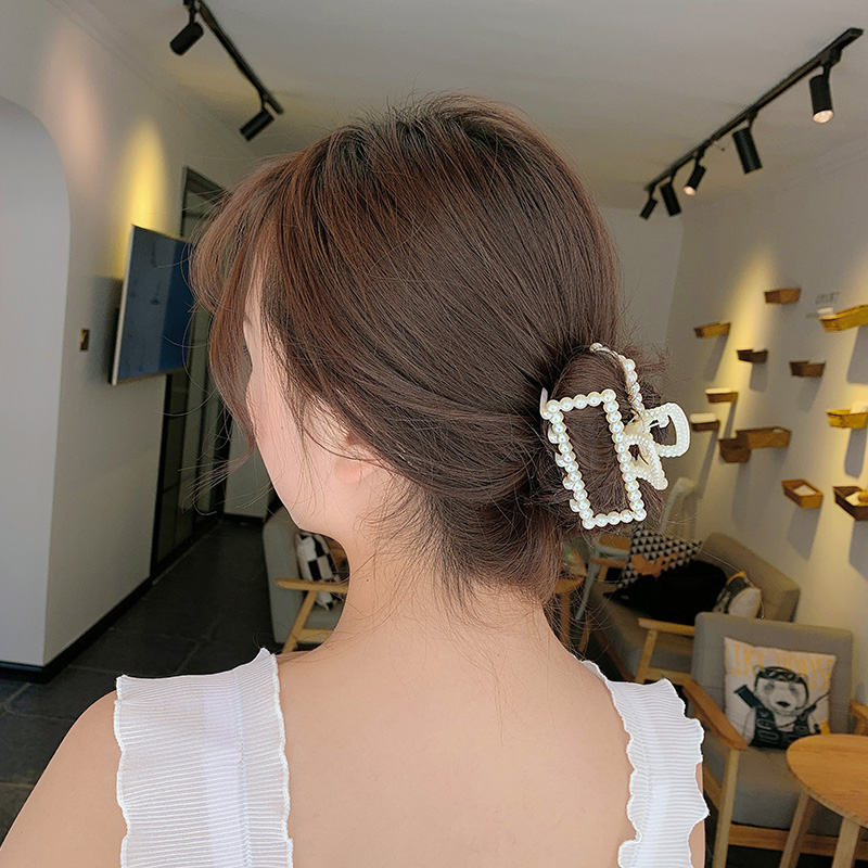 Kẹp Tóc Đính Hạt Ngọc Trai Phong Cách Hàn Quốc