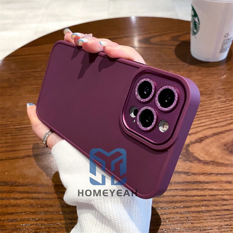 Ốp Điện Thoại Silicon Mềm Chống Sốc Phối Kim Tuyến Cho iPhone 11 12 13 Pro Max ip11 ip13