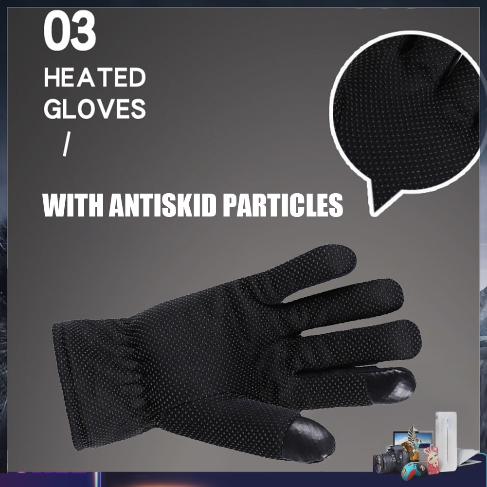 Găng tay sưởi ấm mùa đông sạc USB chống nước chống lạnh