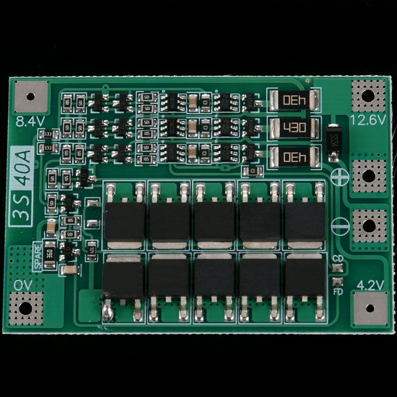 Bảng Mạch Bảo Vệ Pin Li-Ion 18650 Bms Pcm 3S 40A