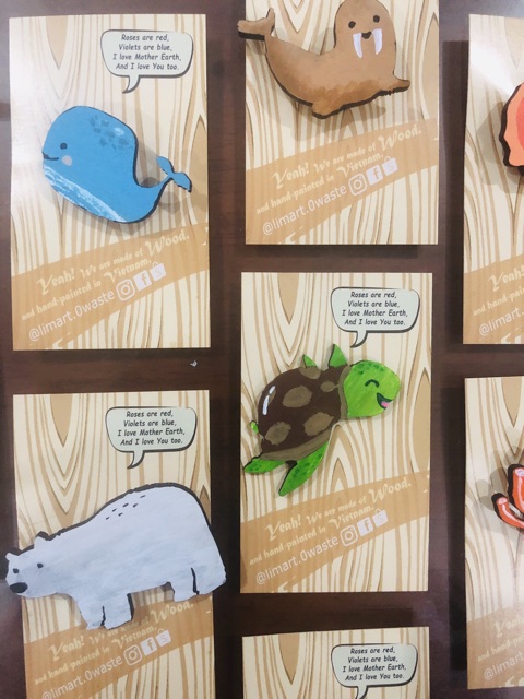 Pin Huy Hiệu Cài Áo Gỗ Thân Thiện Môi Trường Limart