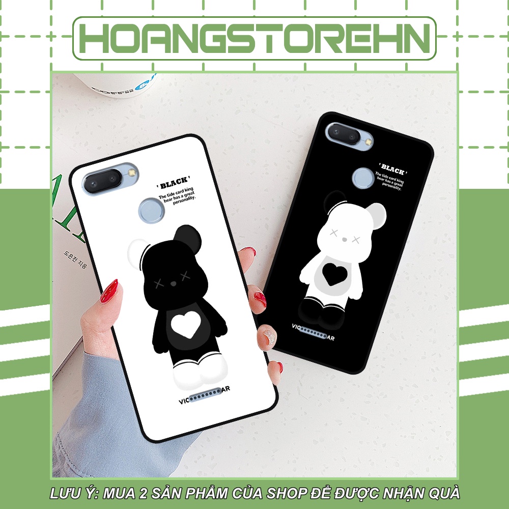 Ốp Xiaomi Redmi 6 in hình họa tiết Mountain, Be@rbrick dễ thương (T13 - T18)
