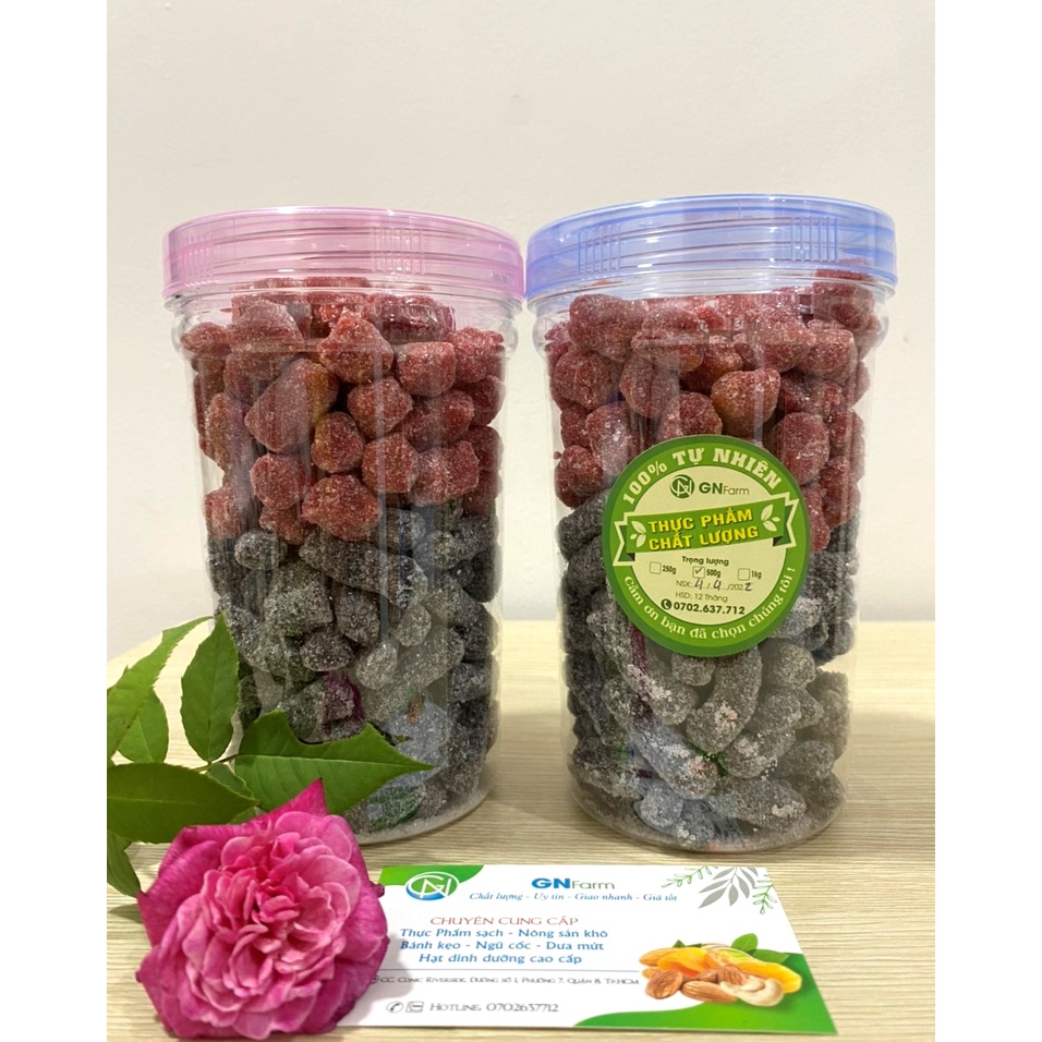 Kẹo Dâu Tây Mix Kẹo Dâu Tằm Siêu Ngon Đặc Sản Đà Lạt - 500g