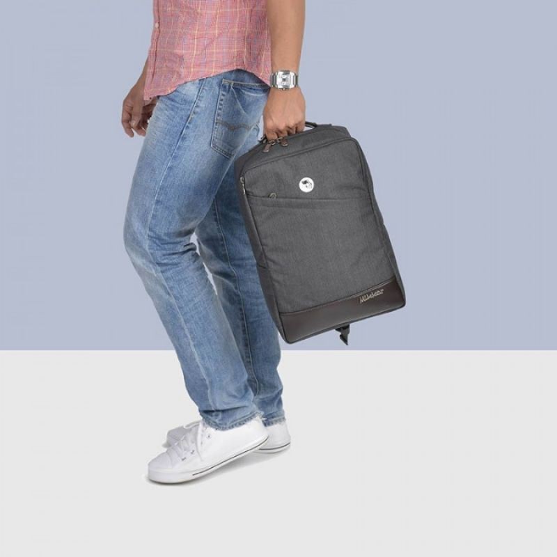 Balo laptop 14inch mikkor The Norris- xanh navy Bảo Hành 5Năm