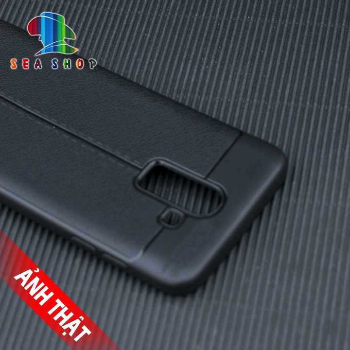 Ốp lưng Samsung Galaxy J8 / SM-J800 vân da loại A - Nhựa dẻo