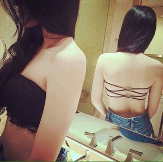 áo bra mặc váy quây, váy hở lưng
