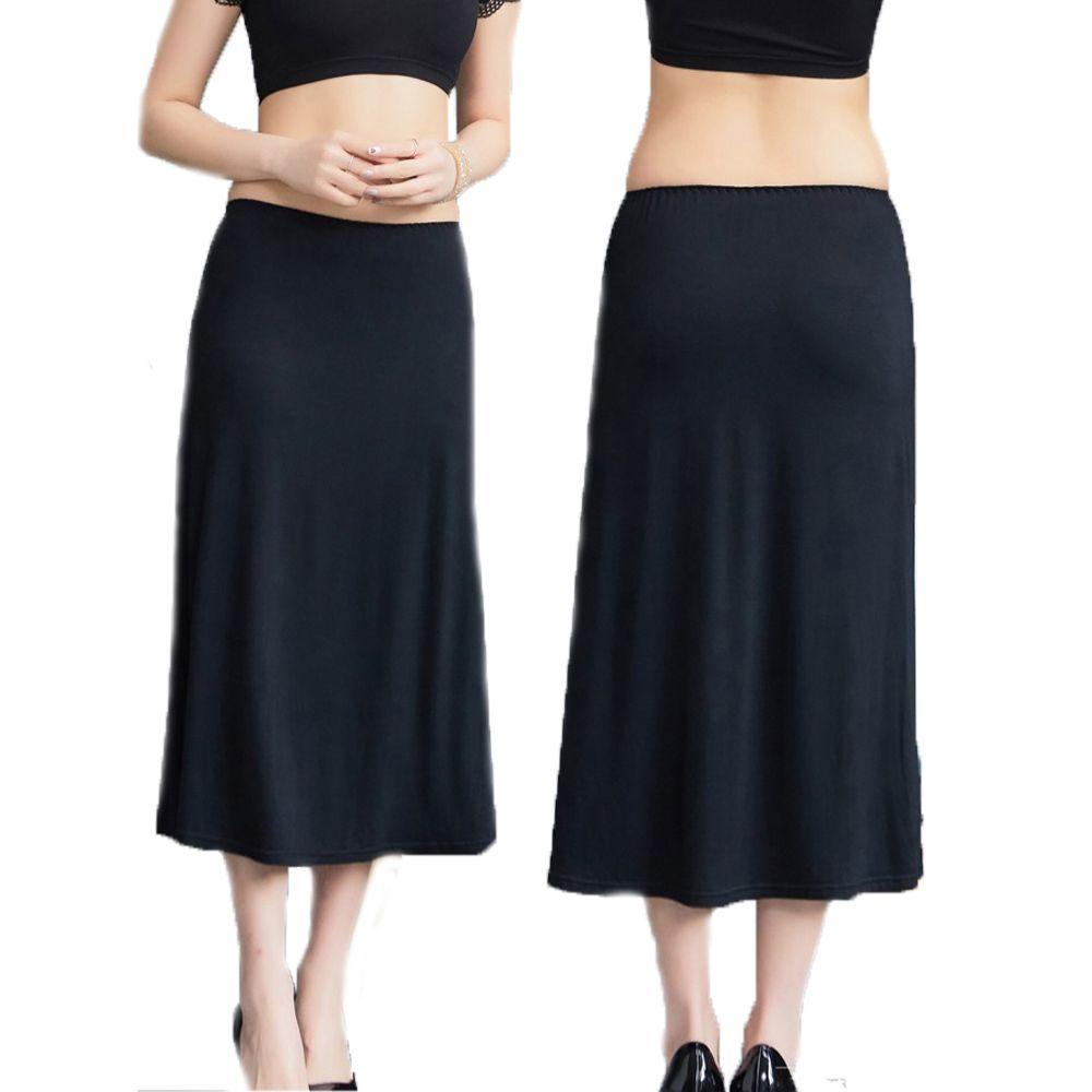 Áo Khoác Petticoat Cotton Dáng Dài Chống Tĩnh Điện Màu Sắc Tinh Khiết Dành Cho Nữ