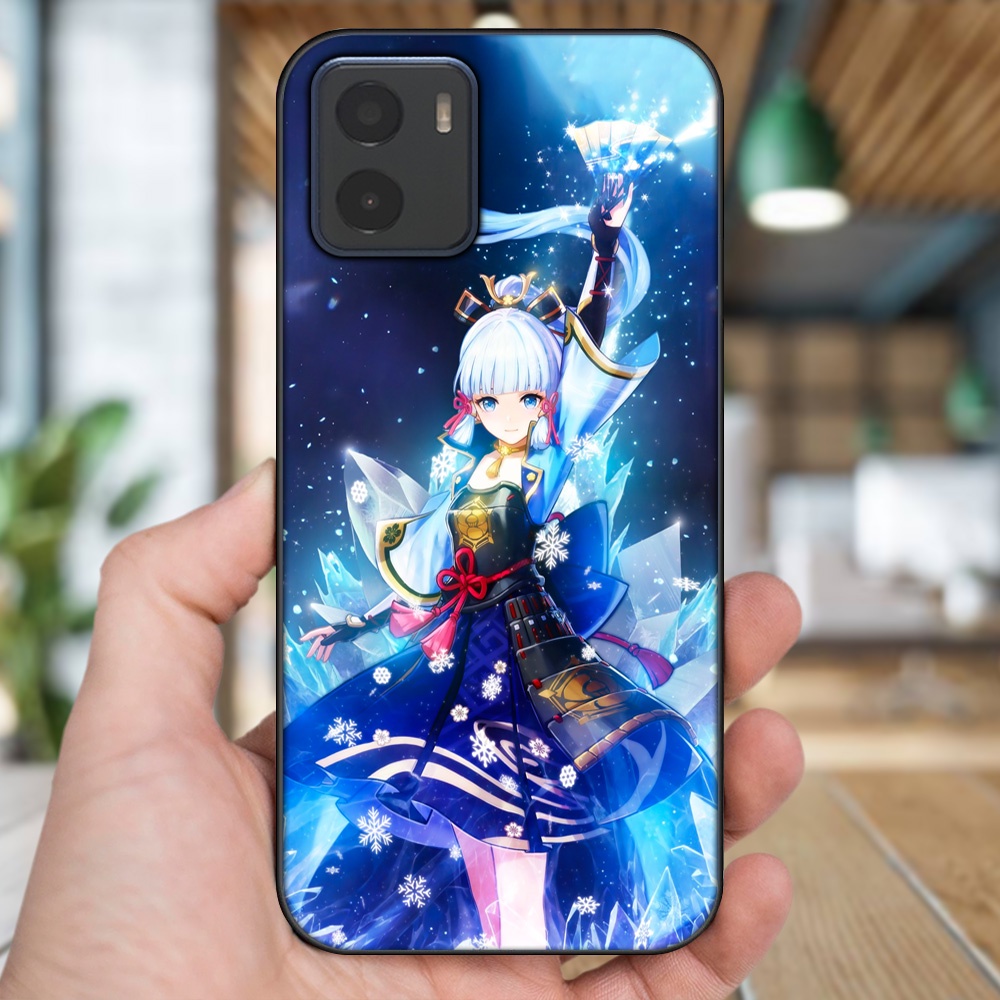 Ốp lưng Vivo Y15s, Y15a viền đen in hình Ayaka Genshin Impact