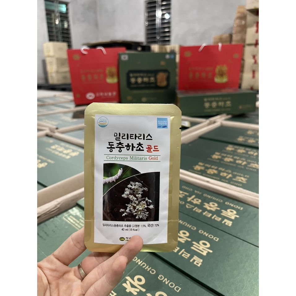 GIÁ SỐC: 1 HỘP ĐÔNG TRÙNG HẠ THẢO CAO CẤP KANA 60 GÓI X40ML HÀN QUỐC