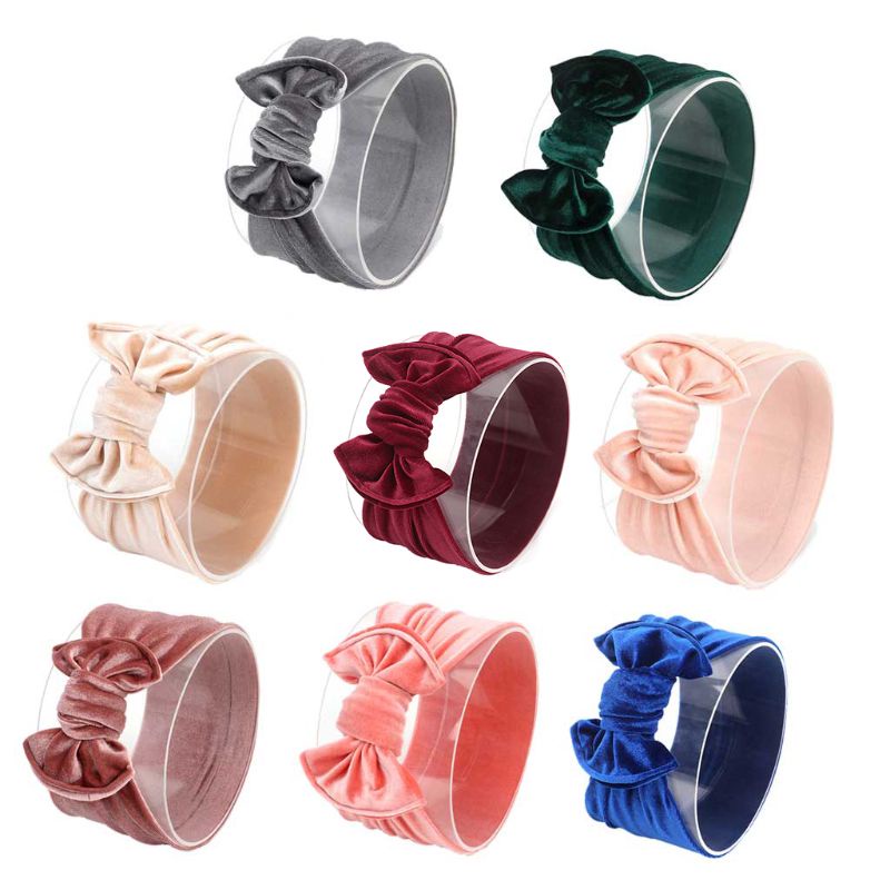 Băng Đô Nhung Thời Trang Mùa Đông Cho Bé Gái