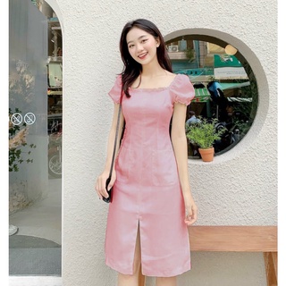 -❣️FREESHIP❣️ĐẦM CHỮ A TAY PHỒNG DỄ THƯƠNG