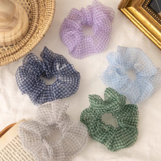 cột tóc scrunchies dây buộc tóc