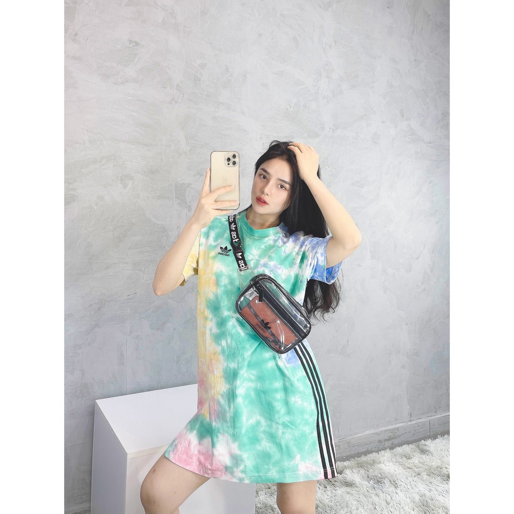 (HÀNG XUẤT XỊN) Váy / Đầm das 1811 LOCK UP DRESS TYE DYE Made in Cambodia full tag code  SIZE XS S M