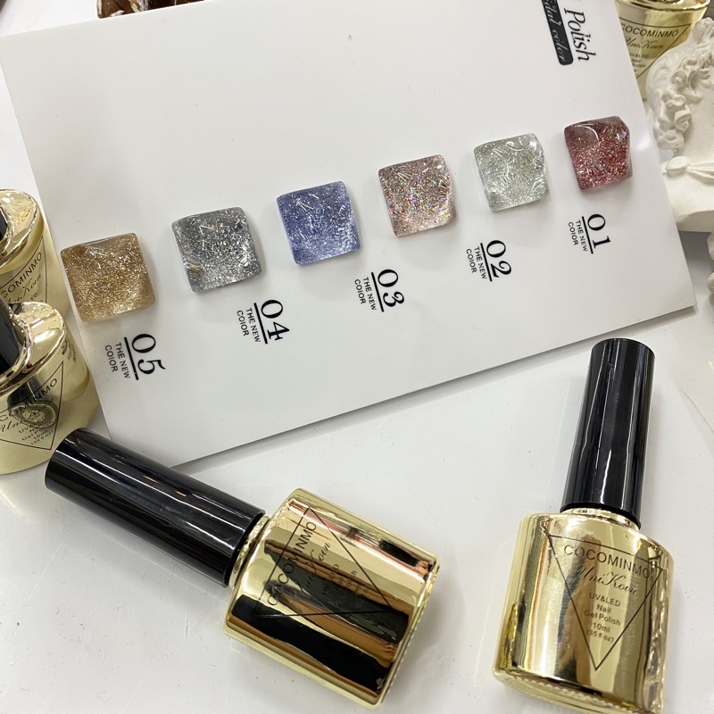 Set sơn nhũ Flash siêu sáng 6 màu ( tặng bảng màu )