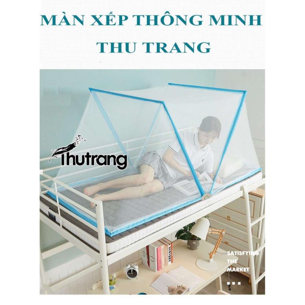 [Hàng Cao Cấp] Màn chống muỗi gấp gọn thông minh Thu Trang. Màn tự bung đỉnh vuông. Màn chụp (BH 6 tháng)