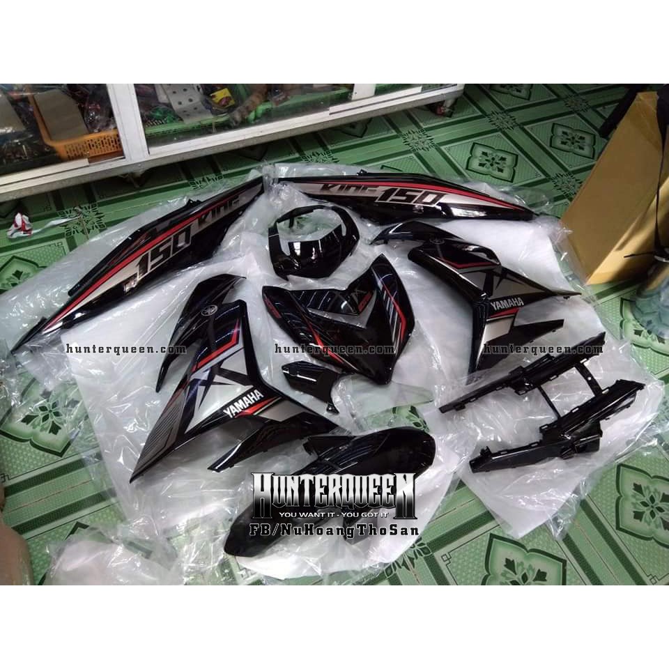 Tem Exciter 150, MX nhọn. Chỉ đỏ, xe đen. Chất liệu candy. Chỉnh sửa theo yêu cầu. Sắc nét, bền màu, chống nước