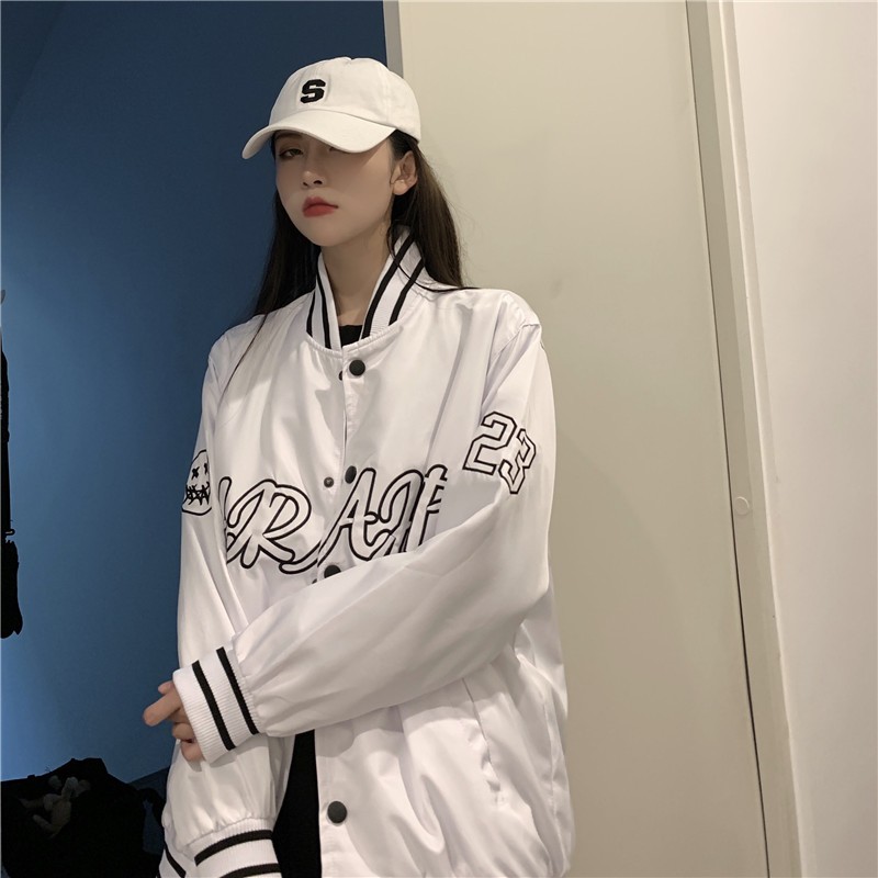 Áo khoác dù Nam Nữ Ulzzang, Áo Bomber Jacket Unisex form rộng Yinxx AK02