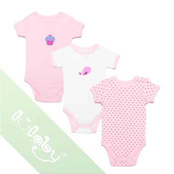 LULLABY Set body cộc tay bé gái NH12-12