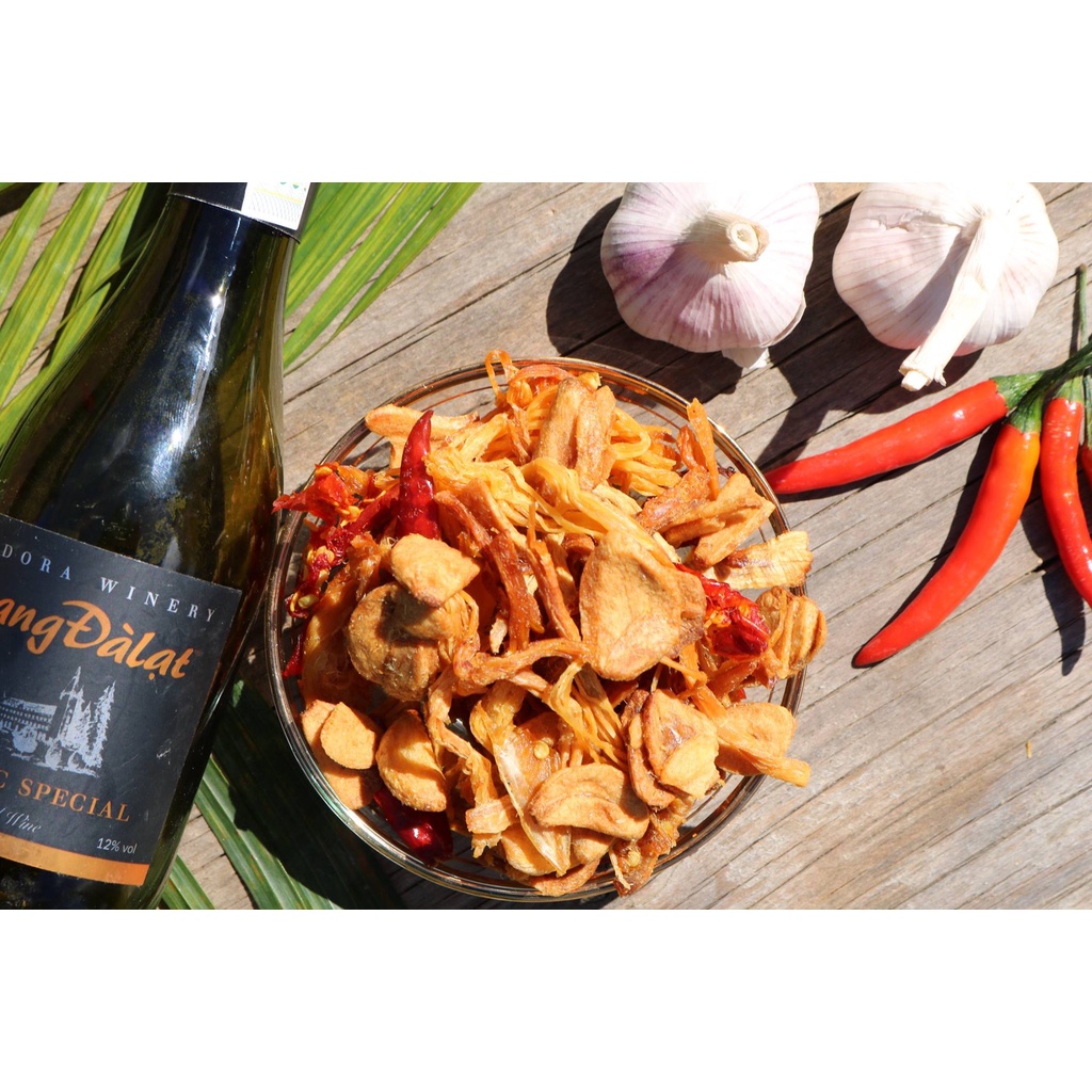 khô heo cháy tỏi cao cấp - thơm ngon đậm vị - hủ 100g / 300g / 500g | BigBuy360 - bigbuy360.vn