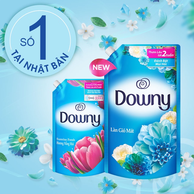 Nước Xả Vải Downy Nhiều Mùi Hương Túi 3L