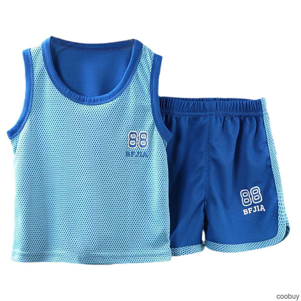 Set áo ba lỗ + quần short thể thao năng động cho bé trai