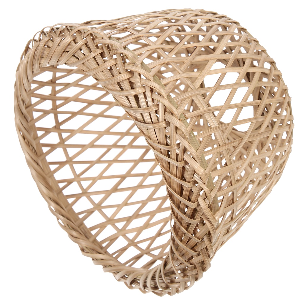 Hand Woven Light Cover Decorative Bamboo Weaving Craft Lampshade Home Decoration,Without light bulb