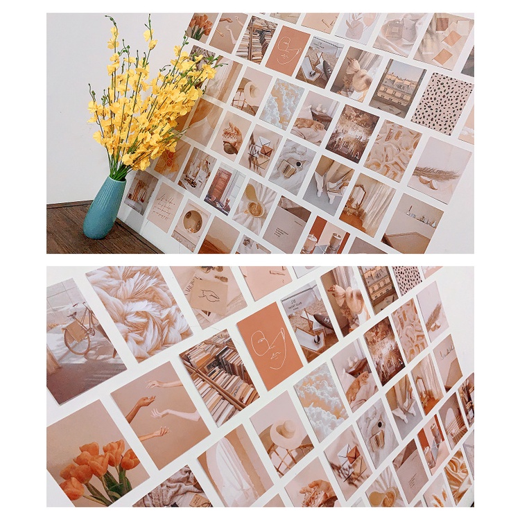 Bộ 50 Tấm Poster Bưu Thiếp Màu Sắc Ấm Áp