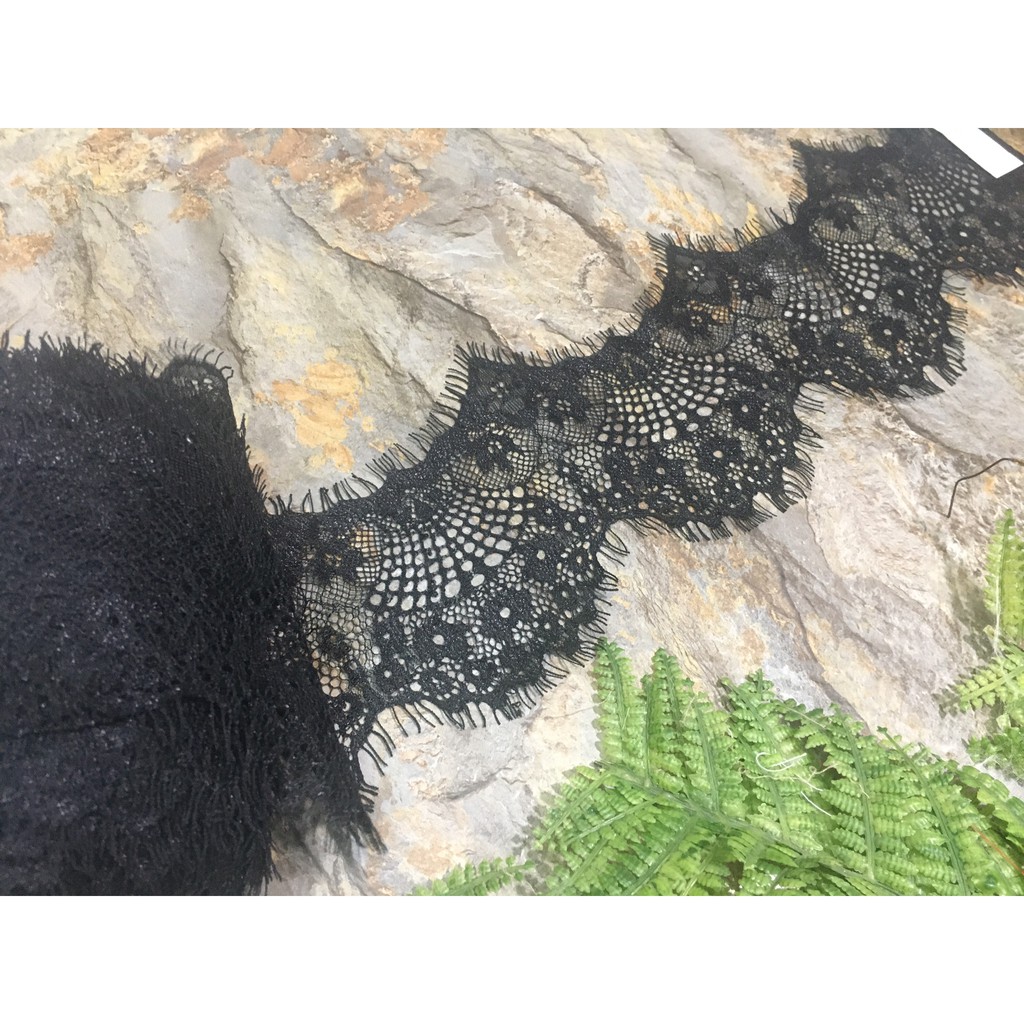 Ren đai cao cấp màu đen RD39 bản 11cm dùng may váy đầm thời trang, váy cưới, làm đồ decor trang trí, đồ lót, váy ngủ...