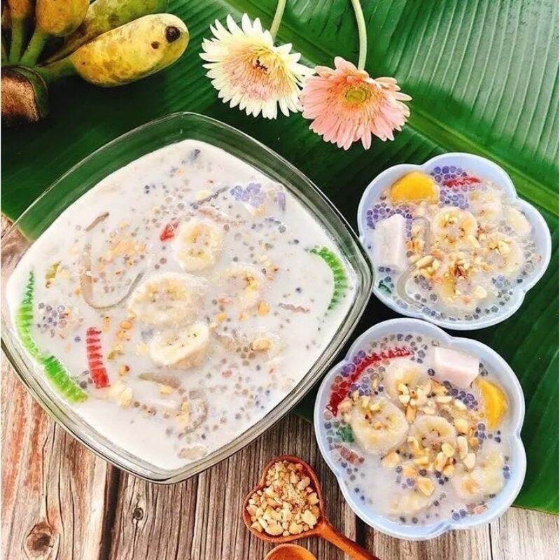 100g Bột khoai nấu chè mix các màu