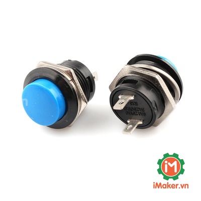 Nút nhấn nhả R13-507 16mm Nhiều Màu Sắc - Đỏ, Đen, Vàng, Xanh Lá, Xanh Dương