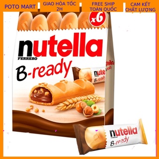 Bánh quy nhân socola hạt phỉ Nutella B-Ready hộp 132gr