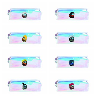 Hộp đựng bút trong hologram IN HÌNH AMONG US NARUTO anime game chibi dễ thương xinh xắn quà tặng độc đáo