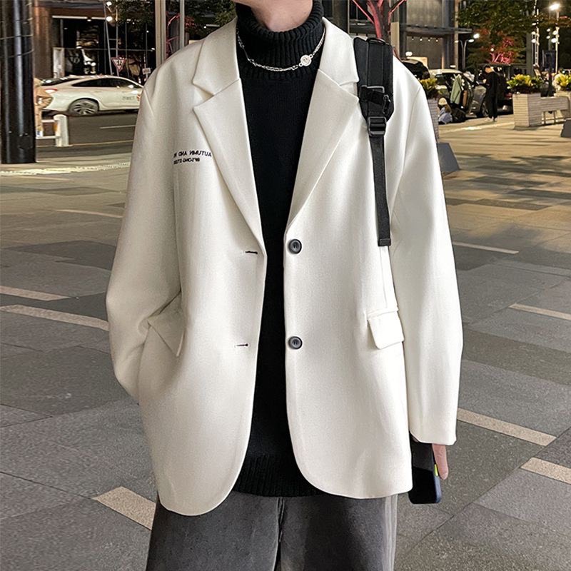 Áo Khoác Blazer Nam Nữ Form Rộng Dài Tay Thời Trang Unisex Basic Cổ Vest ,Phong Cách Hàn Quốc