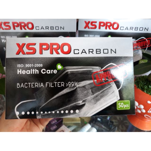 Khẩu trang y tế than hoạt tính cao cấp XS Pro Carbon (50c/hộp)
