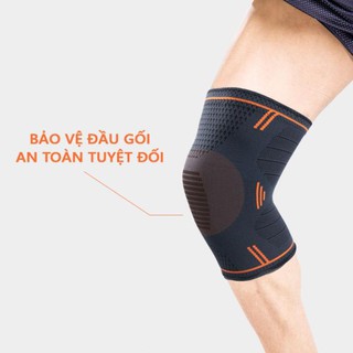Đai bảo vệ đầu gối, bảo vệ đầu gối chơi thể thao Boer P7720, chất vải co giãn 4 chiều