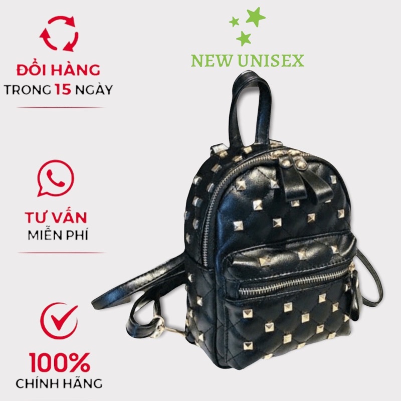 Balo tán đinh mini  -Balo đinh mini balo dinh đen balo thời trang nữ