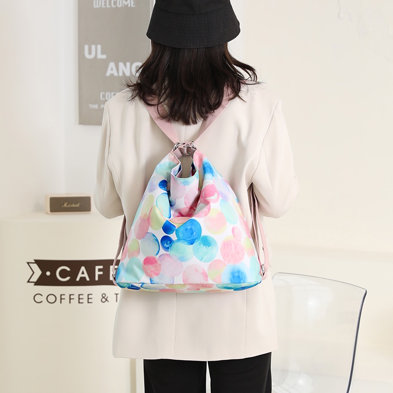 Ba Lô Đeo Vai Siêu Nhẹ Đa Năng Bằng Vải Nylon Thời Trang Cho Nữ