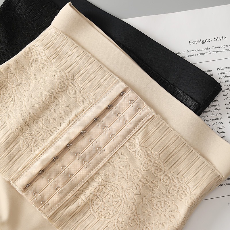 Quần Gen Nịt Bụng Đúc Su Móc Cài Lụa Siêu Co Giãn Định Hình Vòng Eo Cao Cấp 4385