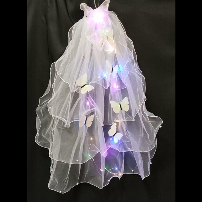 Mạng Che Mặt Bằng Ren Nhiều Lớp Kèm Kẹp Tóc Dùng Chụp Ảnh