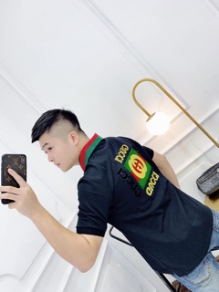 Polo gu ci chữ nổi