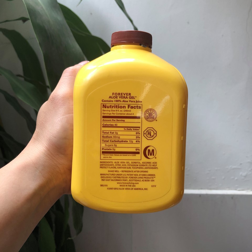 Nước uống dinh dưỡng Aloe Vera Gel - Hàng chính hãng, hình thật