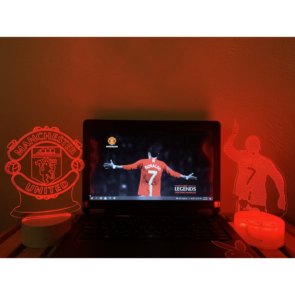 Đèn Ngủ 3D Manchester United | MinJ Shop | Đèn 3D Mica | Trang Trí & Quà Tặng Độc Đáo