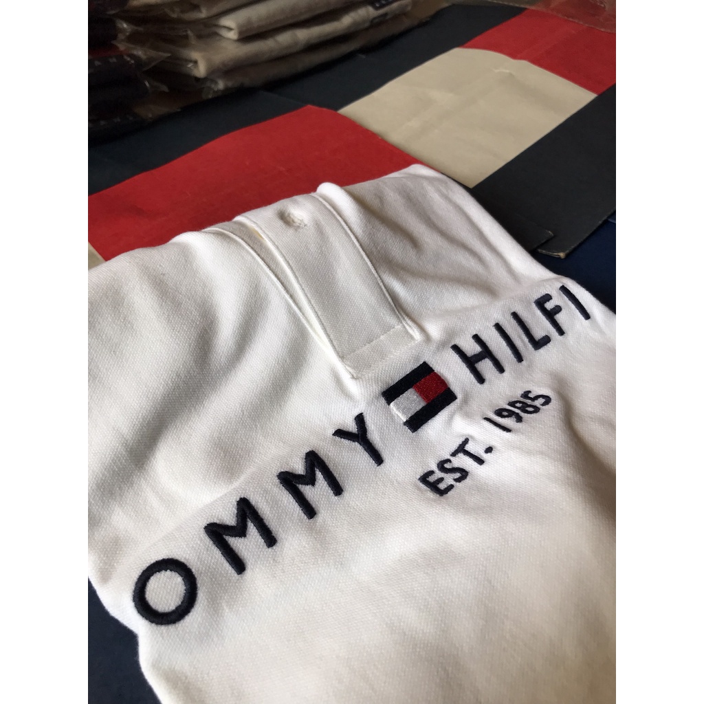Áo Polo Tay Ngắn, Tommy Hilfiger Trơn Logo Thêu Giữa, Chính Hãng, Authentic 100%, Tommy Jean, Tommy Hilfiger, Polo.